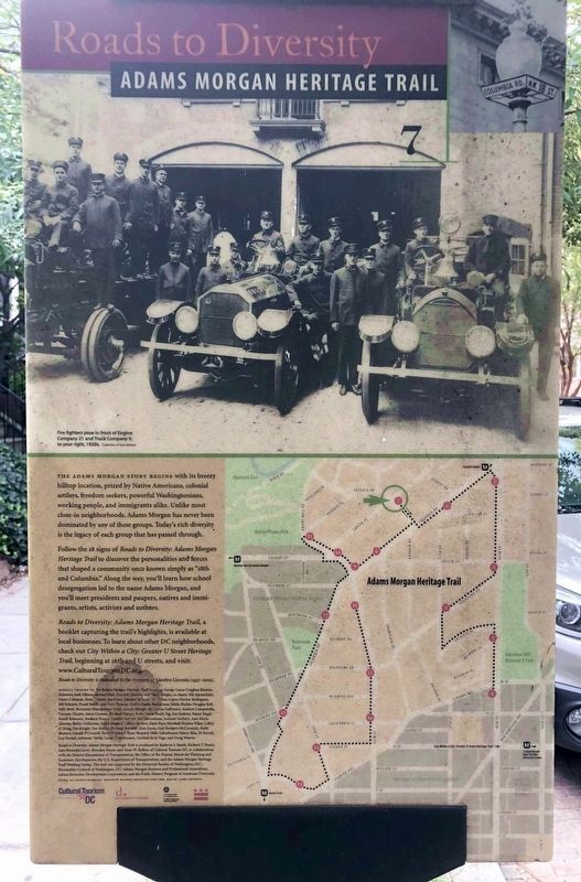 Lanier Heights Marker, Reverse image. Click for full size.