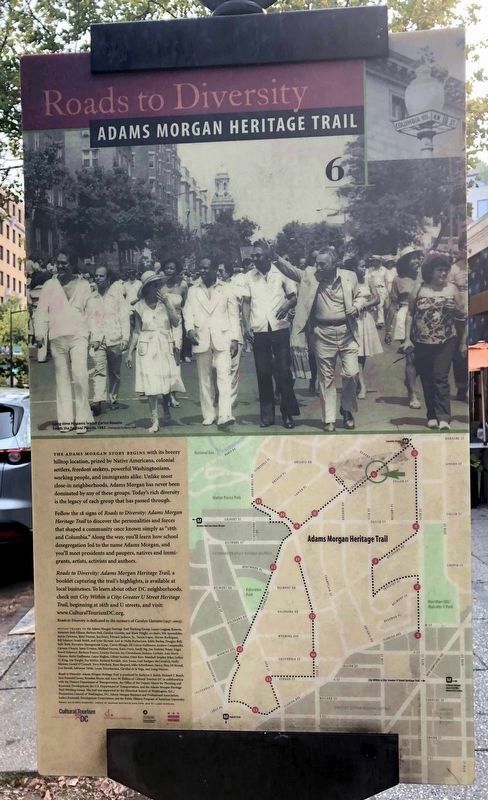 The Latino Community Marker, Reverse image. Click for full size.