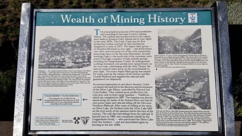 Wealth of Mining History Marker image. Click for full size.