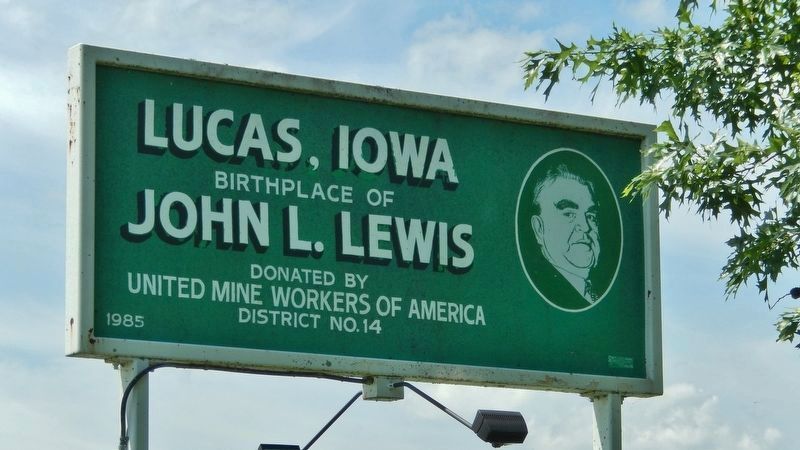 Birthplace of John L. Lewis Sign image. Click for full size.