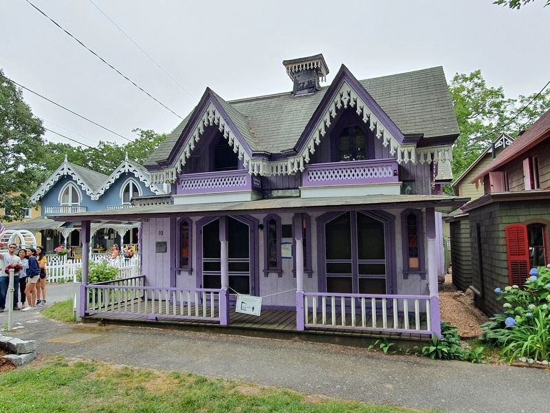 The Lawton Cottage and Marker image. Click for full size.