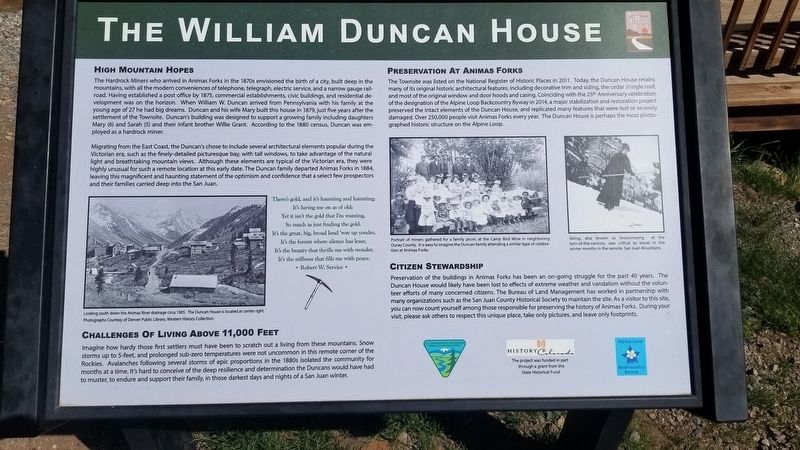 The William Duncan House Marker image. Click for full size.
