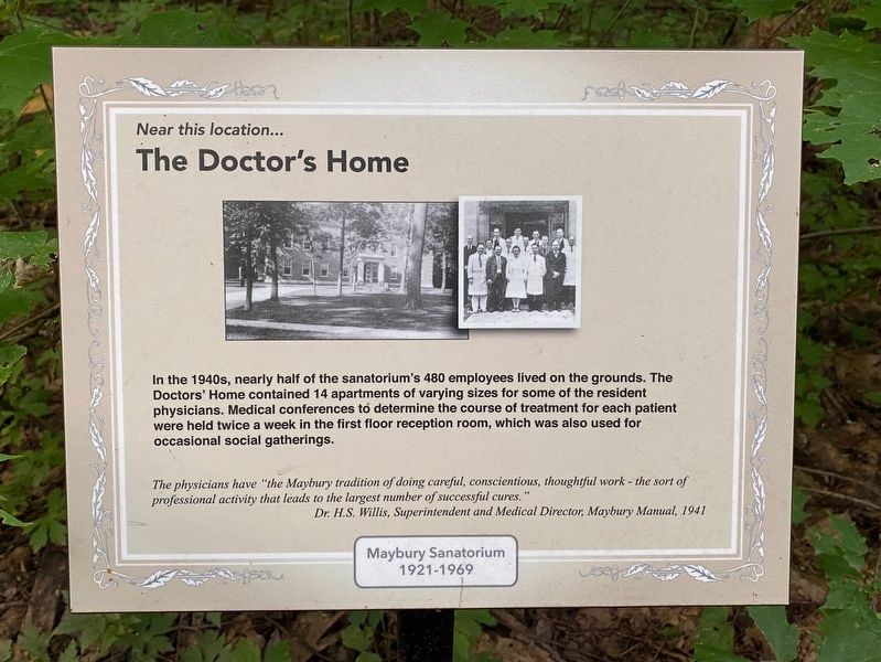 Near this location...The Doctor's Home Marker image. Click for full size.