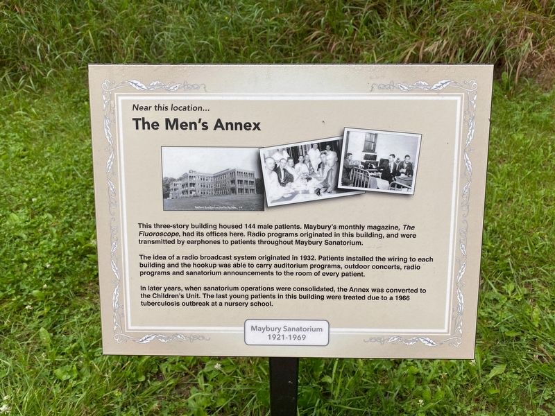 Near this location... The Men's Annex Marker image. Click for full size.