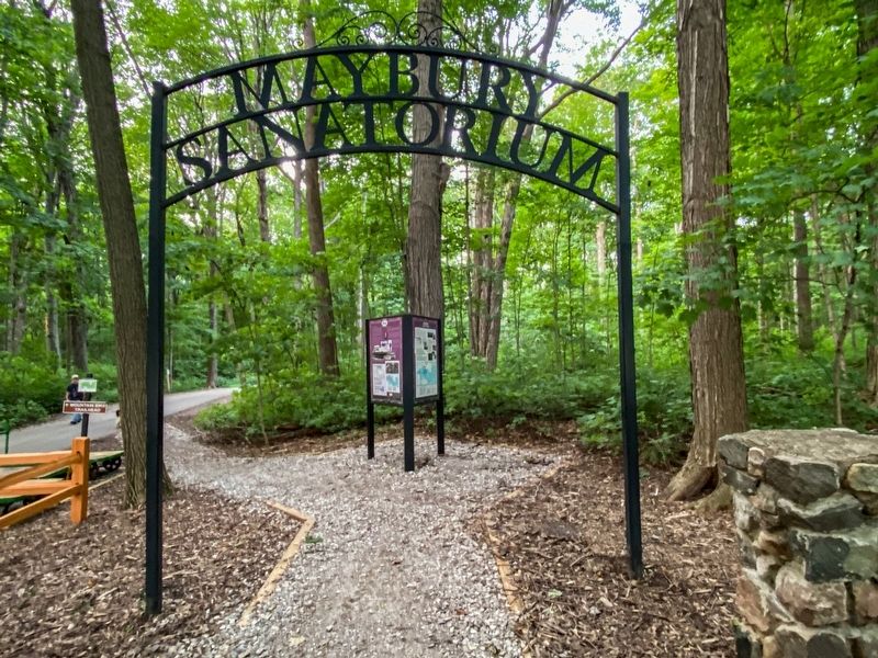 Entrance to the Historic Trail at Maybury State Park. Click for full size. Entrance to the Historic Trail at Maybury State Park image. Click for full size.