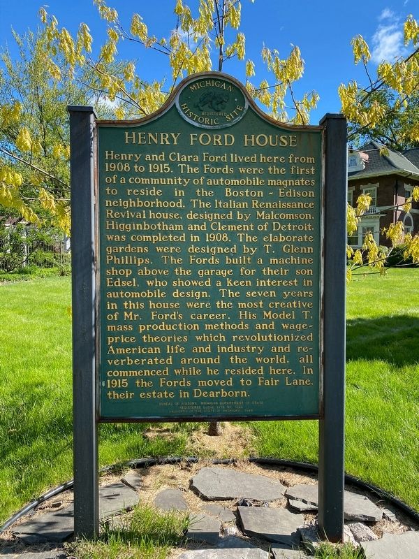 Henry Ford House Marker. Click for full size. Henry Ford House Marker image. Click for full size.