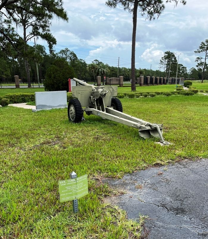 Gun, 75 MM, M1897A2 Marker. Click for full size. Gun, 75 MM, M1897A2 Marker image. Click for full size.