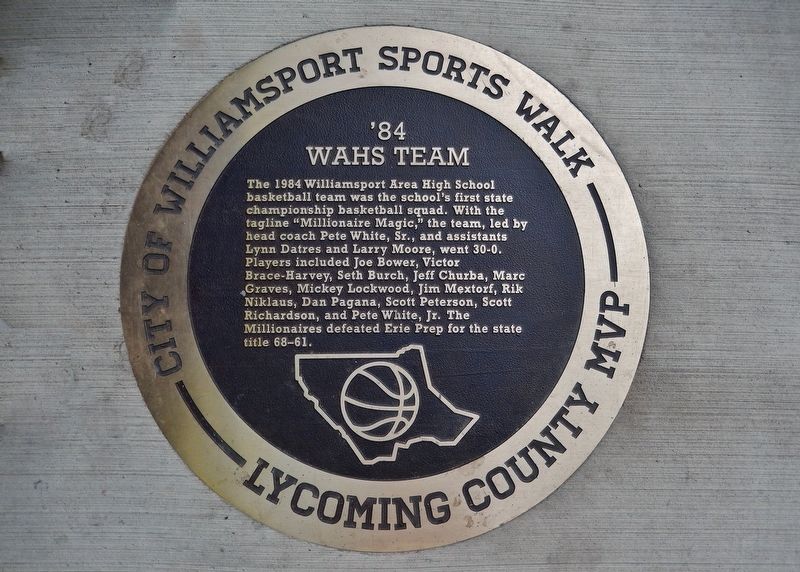'84 WAHS Team Marker image. Click for full size.