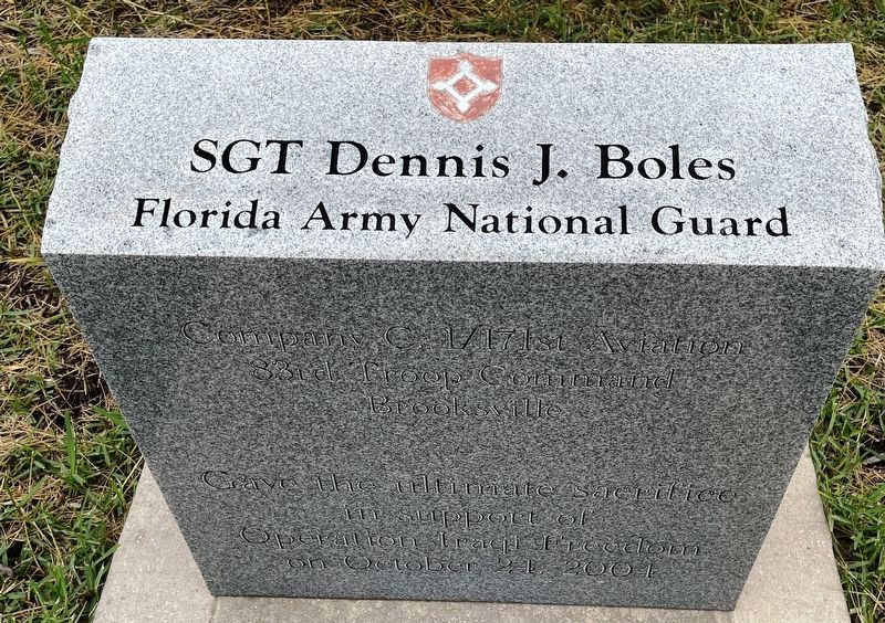 SGT Dennis J. Boles Marker image. Click for full size.