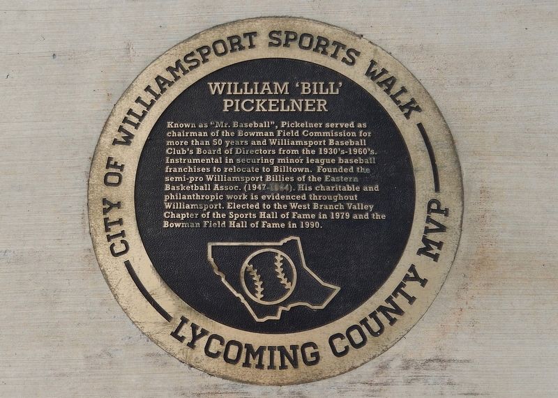 William 'Bill' Pickelner Marker image. Click for full size.