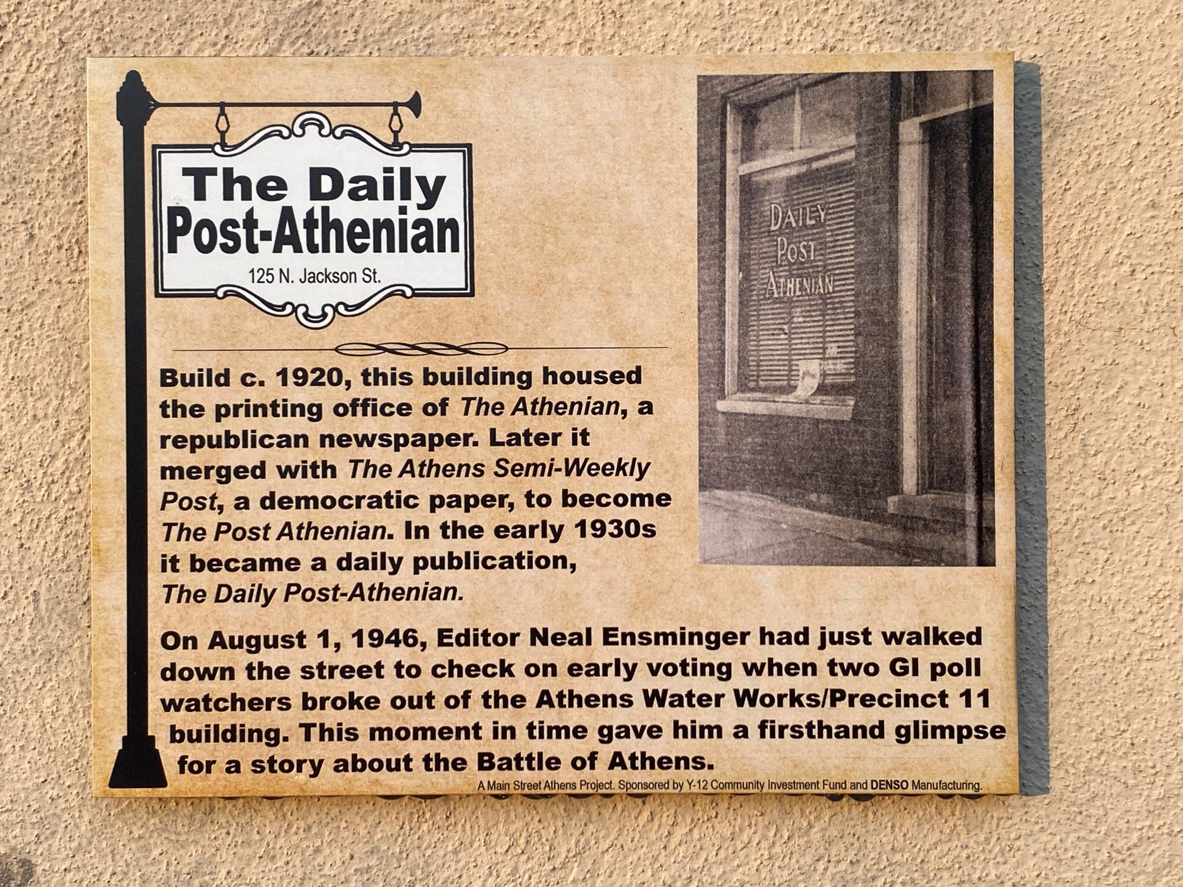 The Daily Post-Athenian Marker