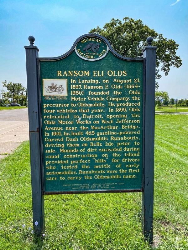 Ransom Eli Olds Marker image. Click for full size.