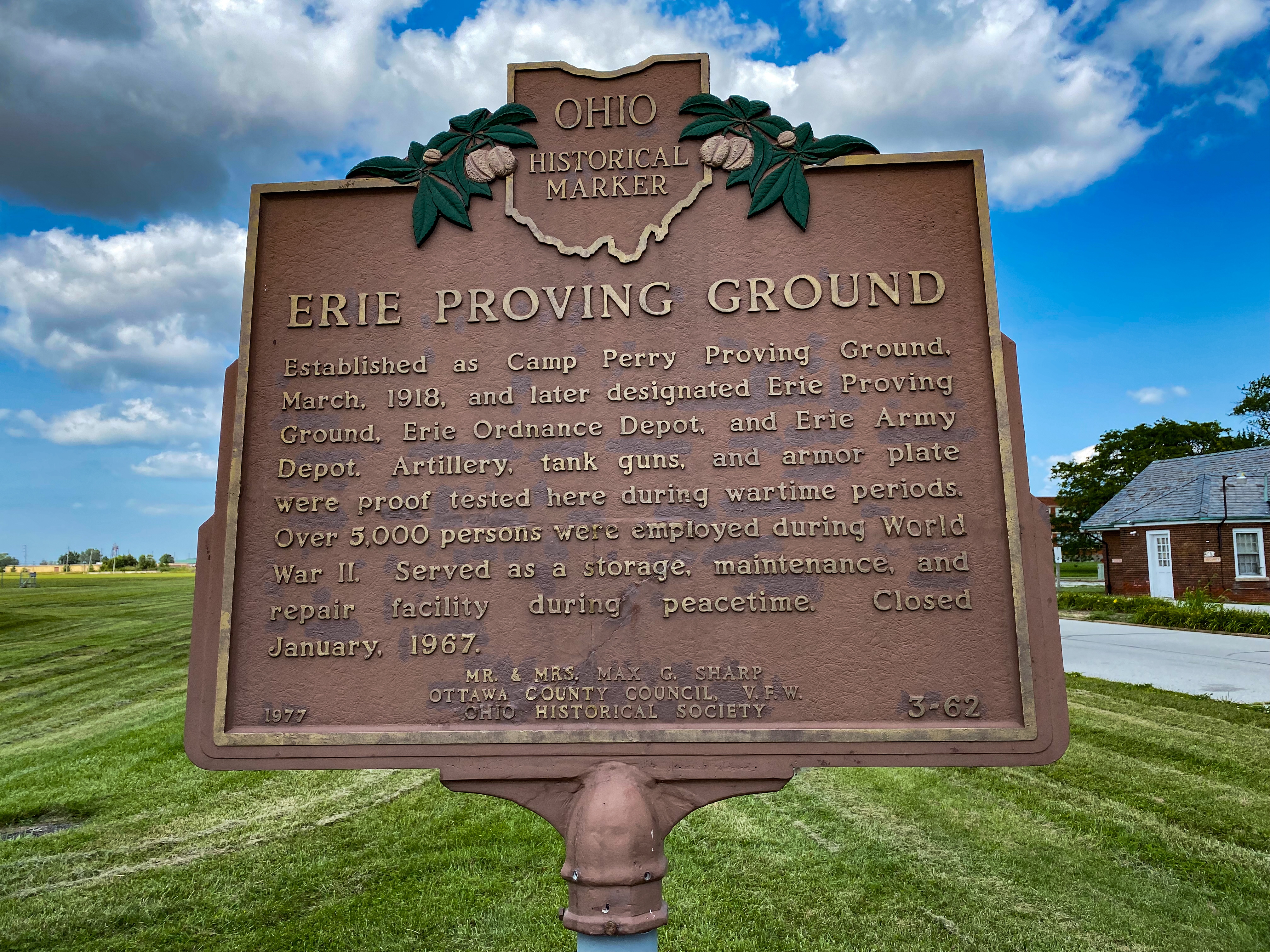 Erie Proving Ground Marker