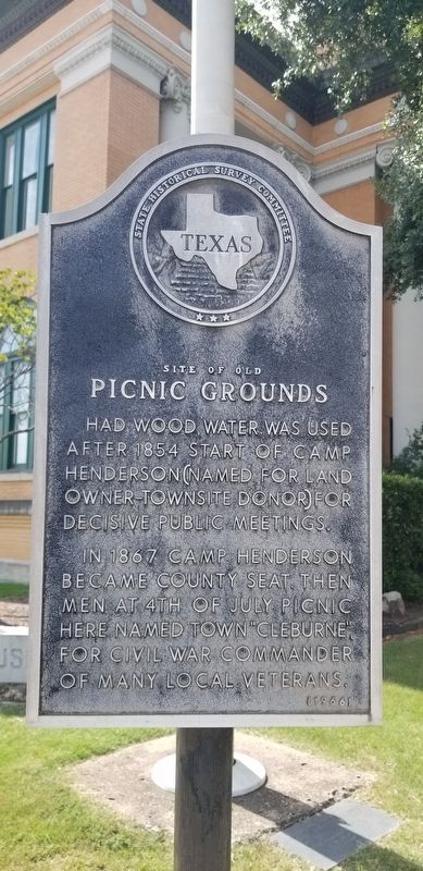 Site of Old Picnic Grounds Marker image. Click for full size.