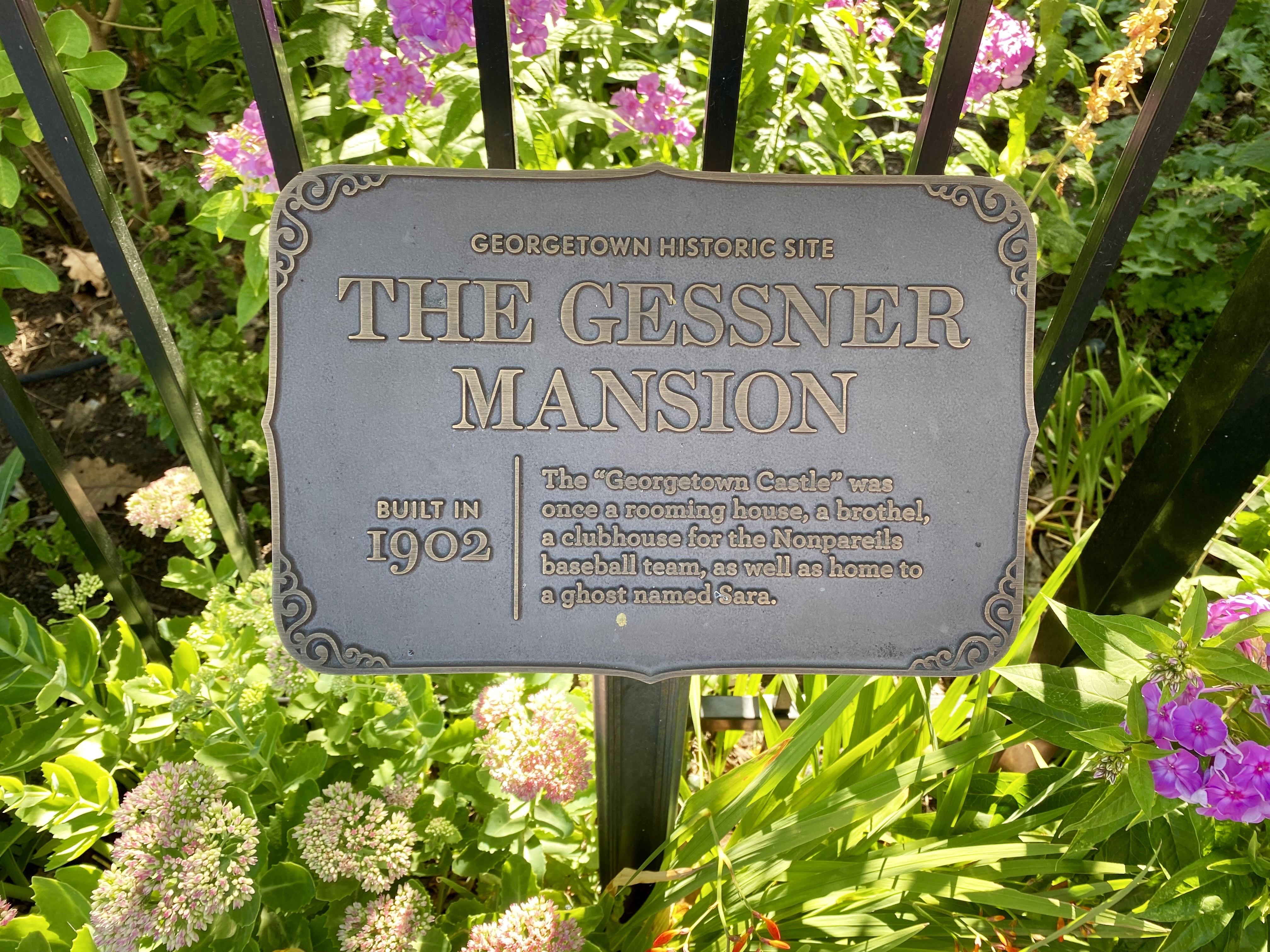 The Gessner Mansion Marker
