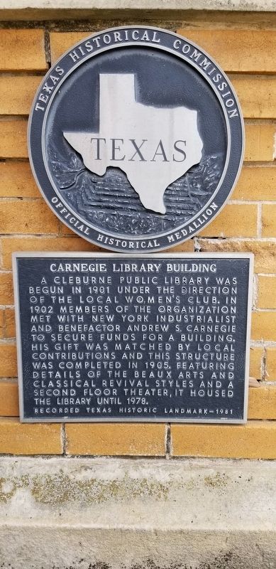 Carnegie Library Building Marker image. Click for full size.