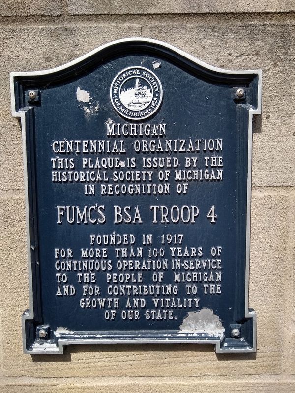 FUMC's BSA Troop 4 Marker image. Click for full size.