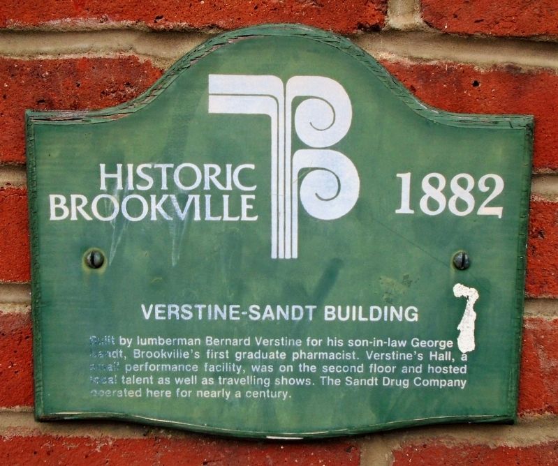 Verstine-Sandt Building Marker. Click for full size. Verstine-Sandt Building Marker image. Click for full size.