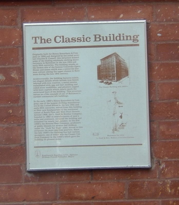 The Classic Building Marker image. Click for full size.