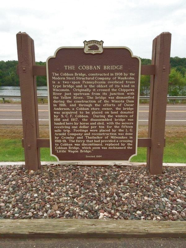 The Cobban Bridge Marker image. Click for full size.