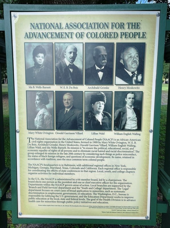 National Association for the Advancement of Colored People Historical Marker