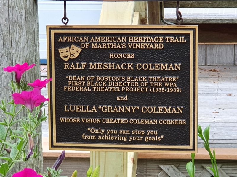 Ralf Meshack and Luella "Granny" Coleman Marker. Click for full size. Ralf Meshack and Luella "Granny" Coleman Marker image. Click for full size.