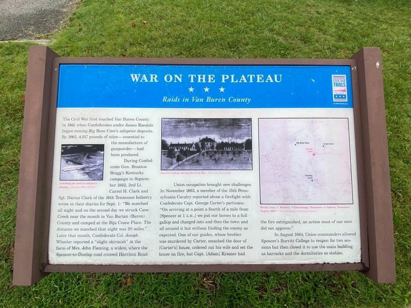 War on the Plateau Marker image. Click for full size.