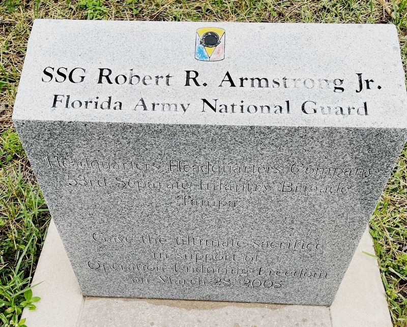 SSG Robert R. Armstrong Jr. Marker image. Click for full size.