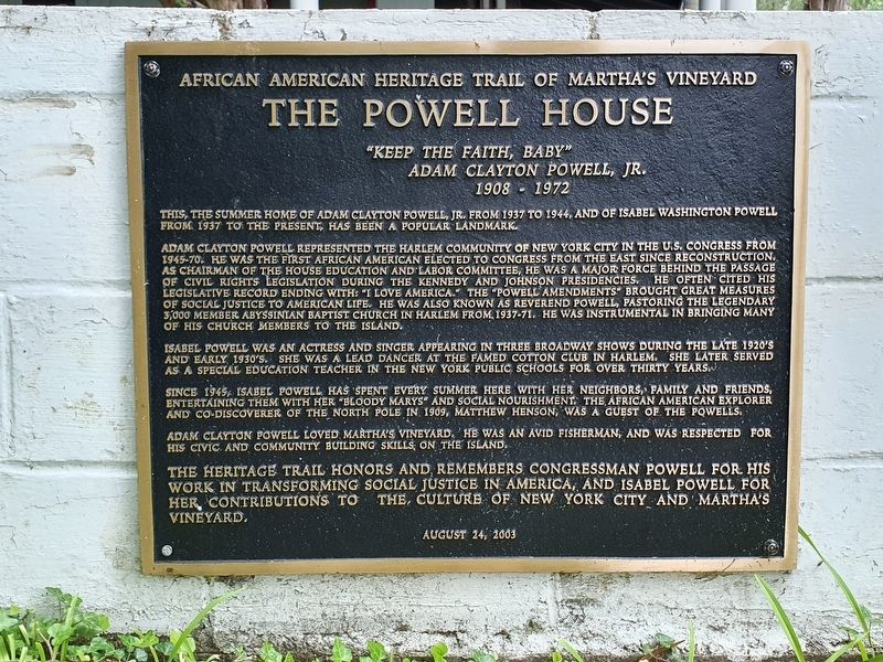 The Powell House Marker image. Click for full size.