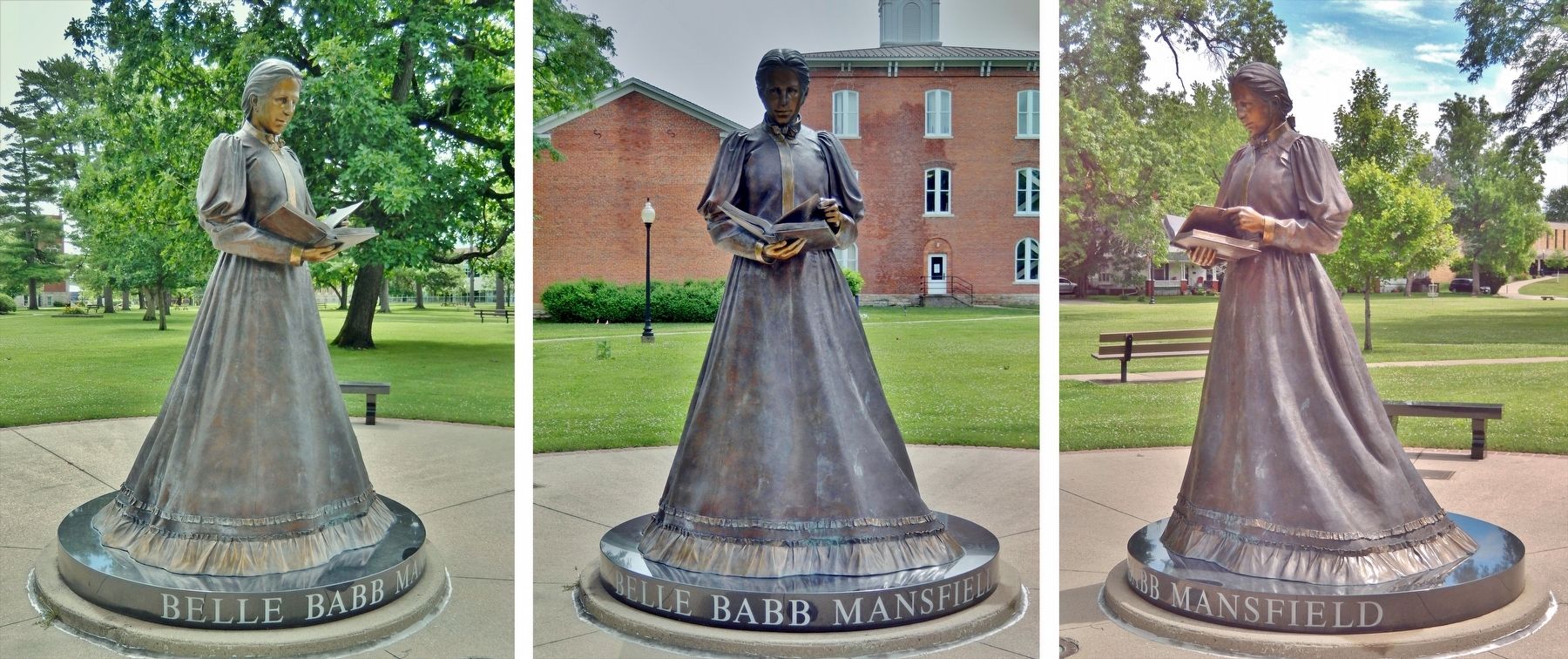 Belle Babb Mansfield Sculpture<br>(<i>by Benjamin Victor</i>) image. Click for full size.