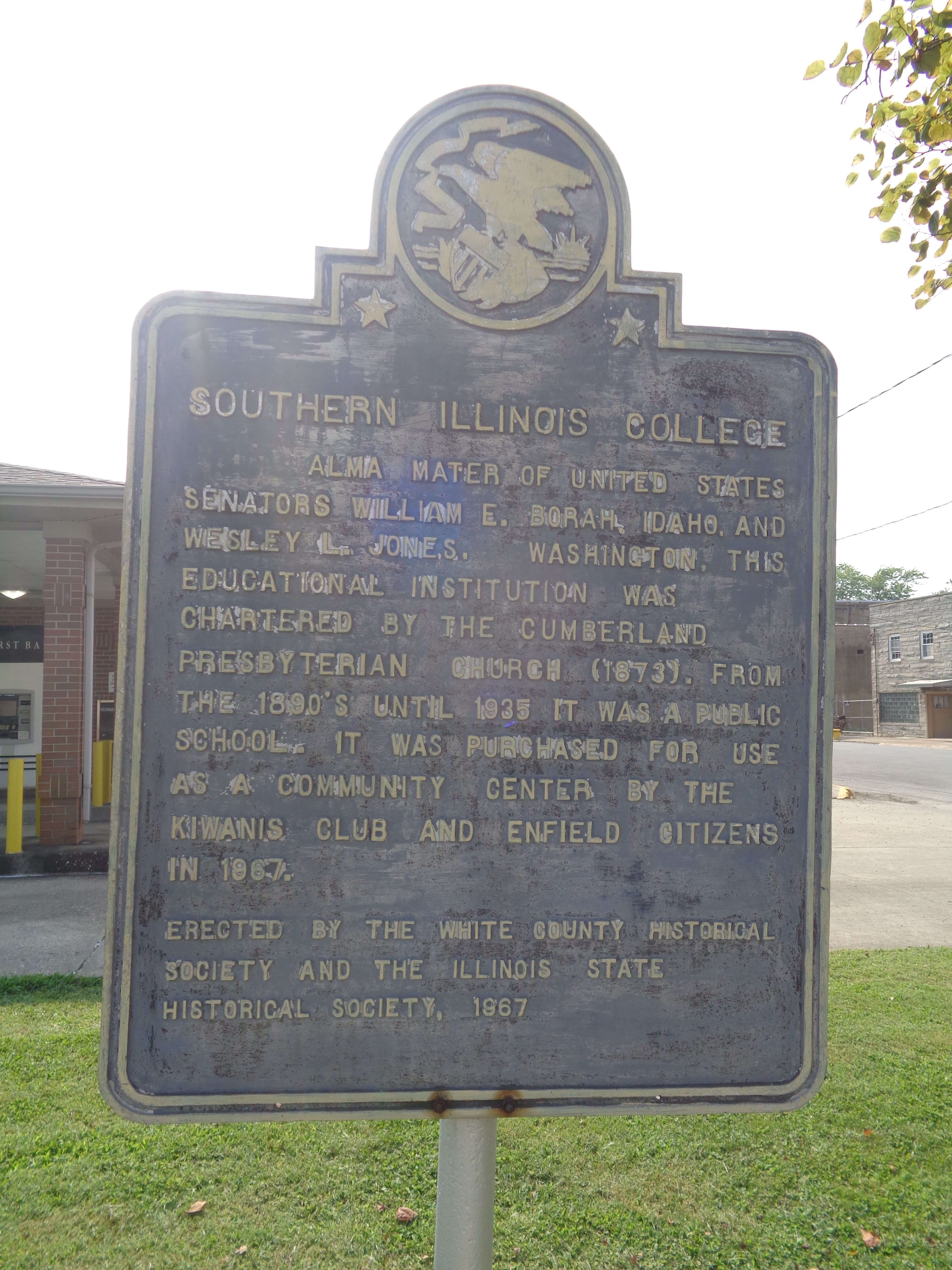 Southern Illinois College Marker