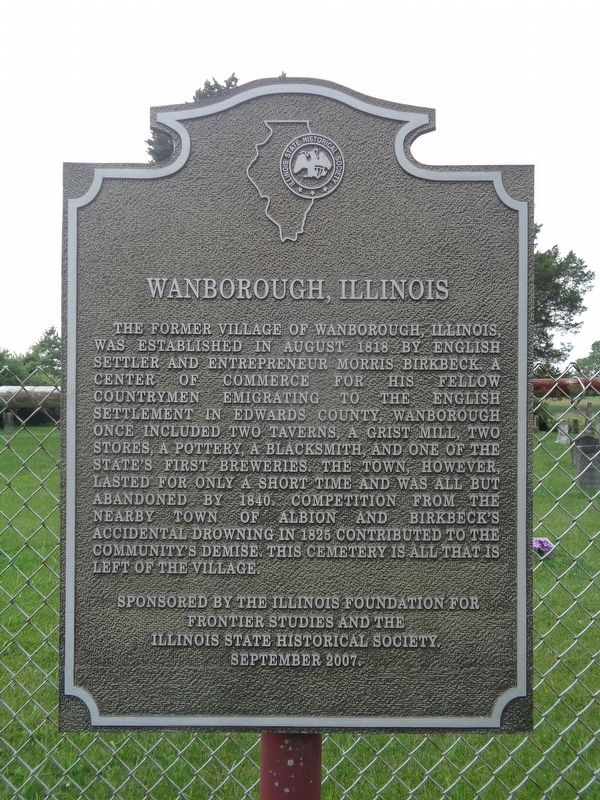 Wanborough, Illinois Marker image. Click for full size.