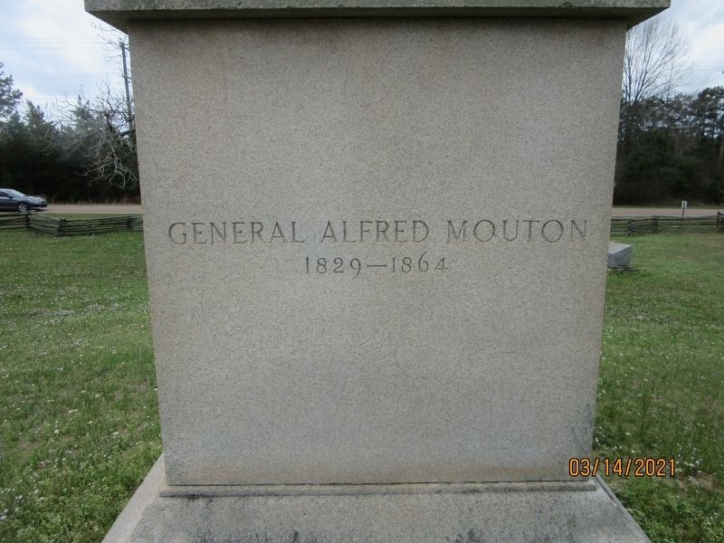 General Alfred Mouton Monument (Front) image. Click for full size.