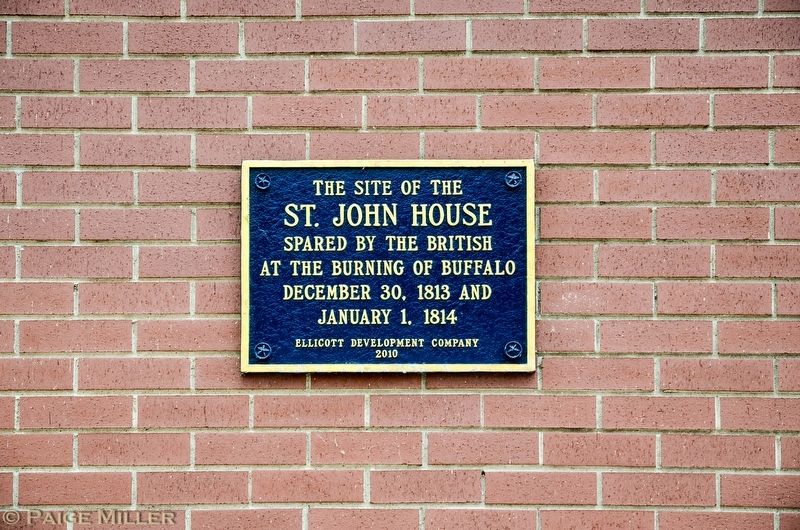 The Site of the St. John House Marker image. Click for full size.