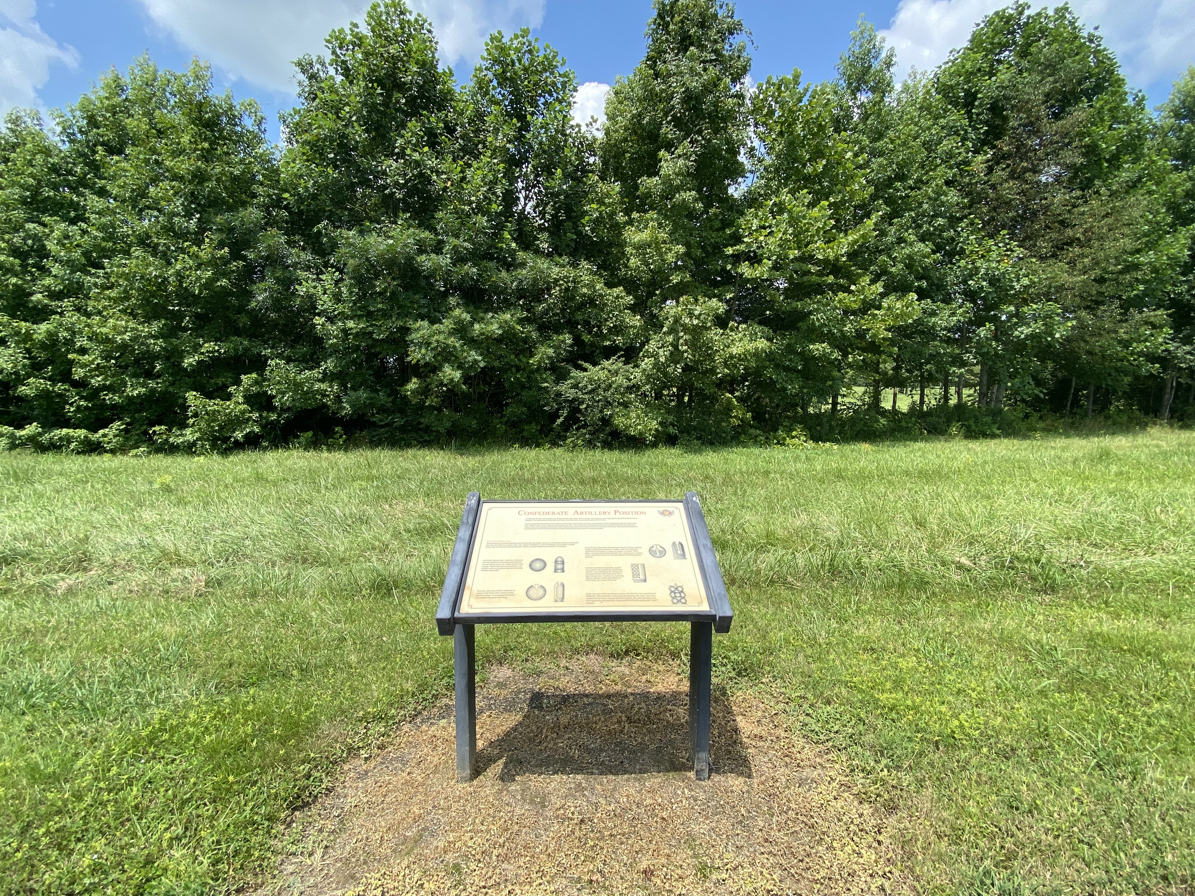 Confederate Artillery Position Marker