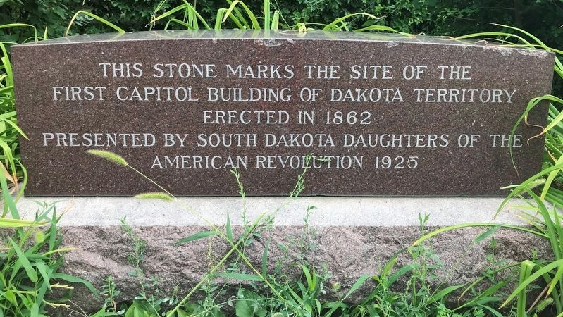 First Capitol Building of Dakota Territory Marker image. Click for full size.