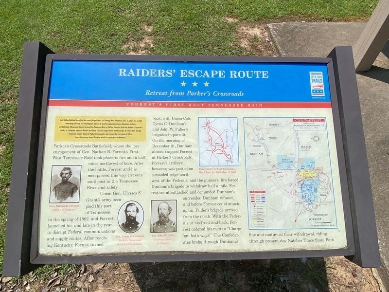 Raiders' Escape Route Marker image. Click for full size.
