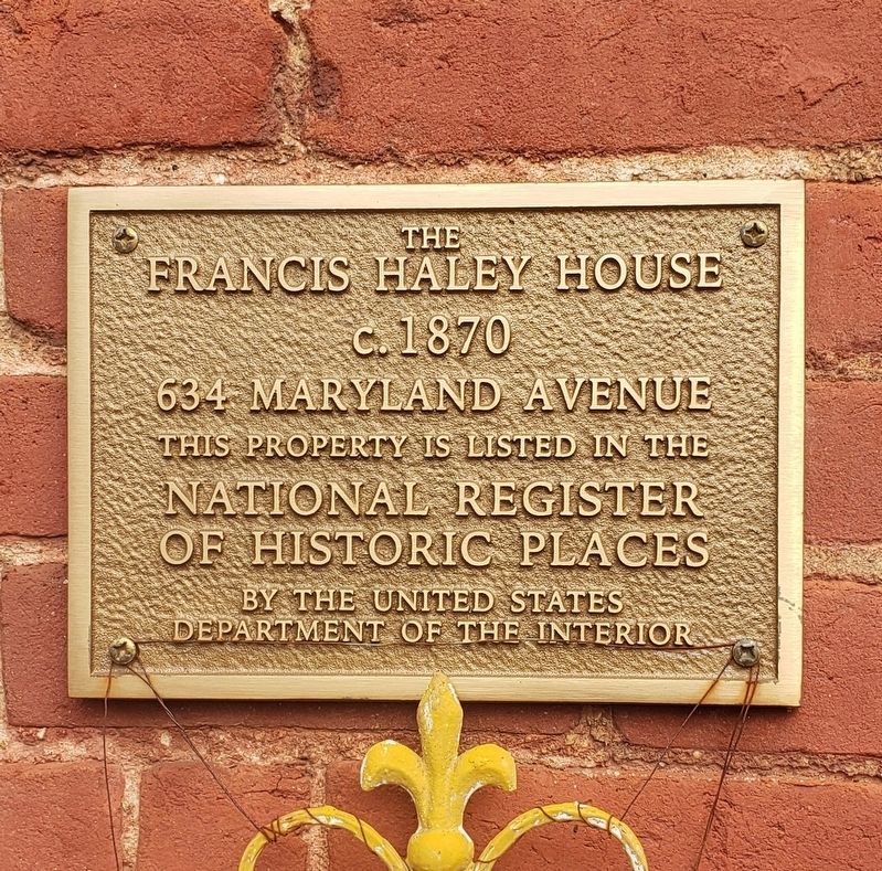 The Francis Haley House Marker image. Click for full size.