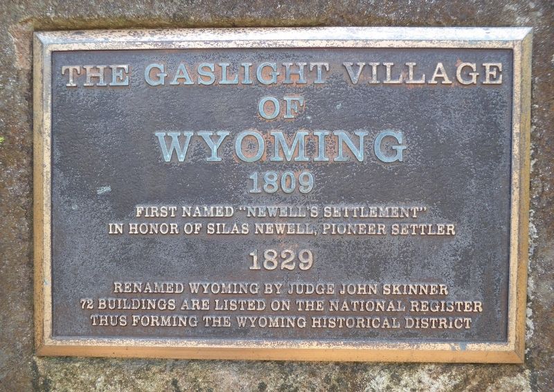 The Gaslight Village of, Wyoming 1809 Marker image. Click for full size.