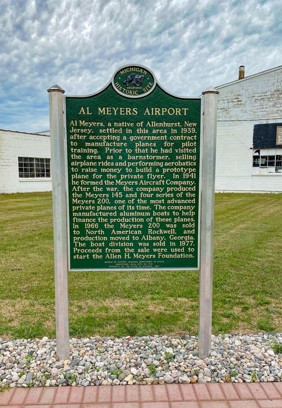 Al Meyers Airport Marker image. Click for full size.