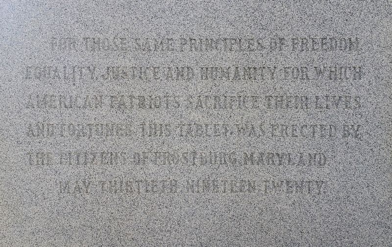 World War I Memorial. Click for full size. World War I Memorial image. Click for full size.