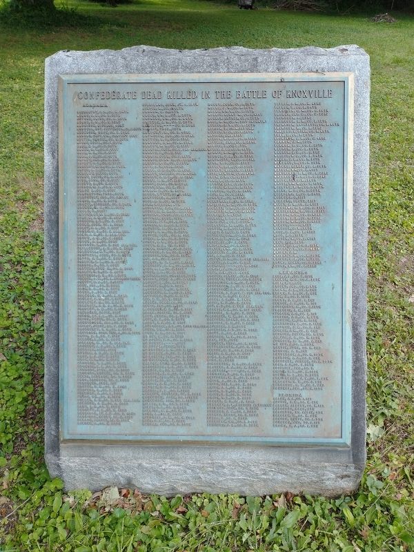 Confederate Dead Killed in the Battle of Knoxville image. Click for full size.