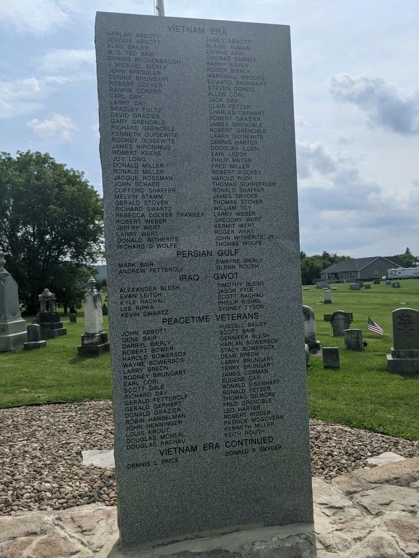 Rebersburg Veterans Memorial image. Click for full size.