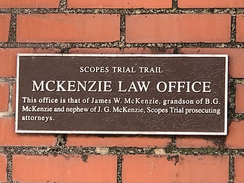McKenzie Law Office Marker image. Click for full size.