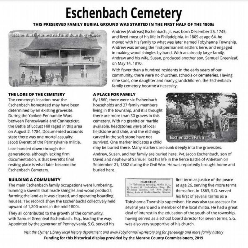 Eschenbach Cemetery Marker image. Click for full size.