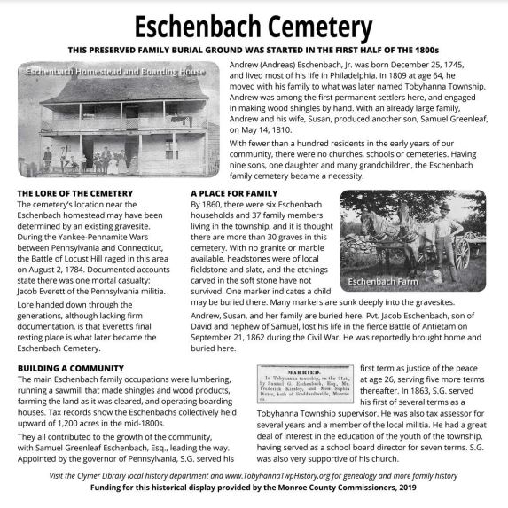 Eschenbach Cemetery Marker