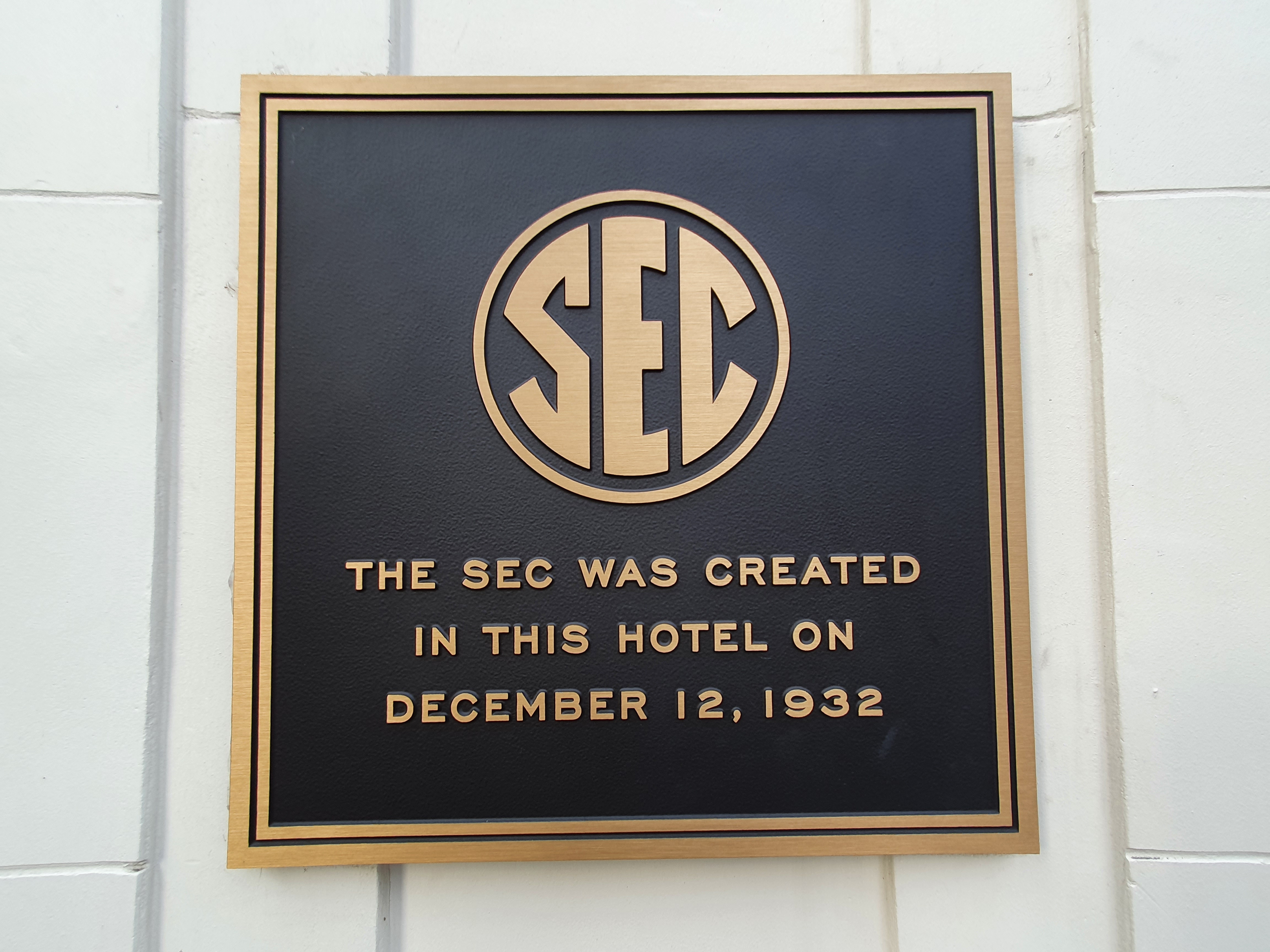 Creation of the Southeastern Conference Marker