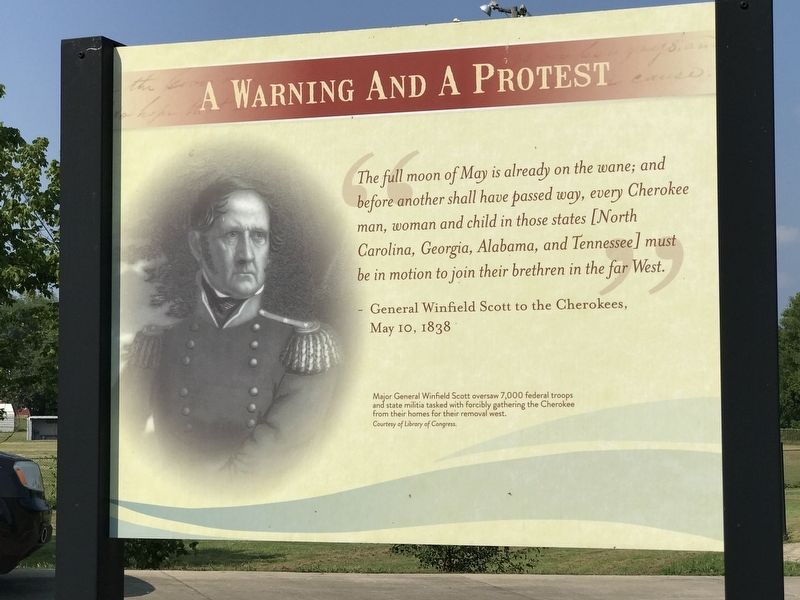 A Warning and a Protest Marker image. Click for full size.