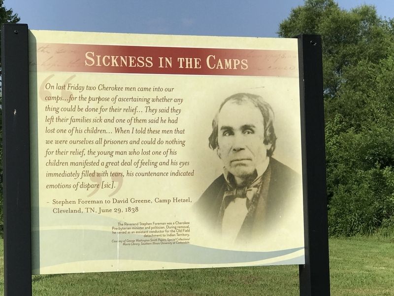Sickness in the Camps Marker image. Click for full size.