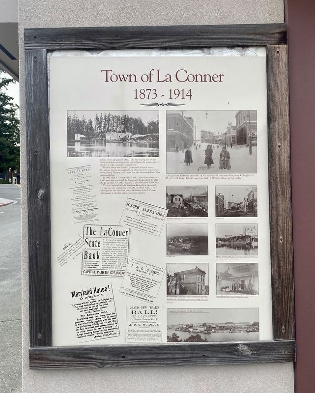 Town of La Conner 1873-1914 Marker image. Click for full size.